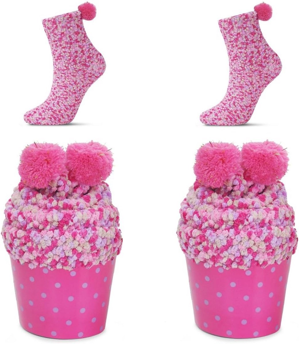 Luxe Warme Fuzzy Sokken met Antislipzool voor Dames - Ideaal als Cadeau