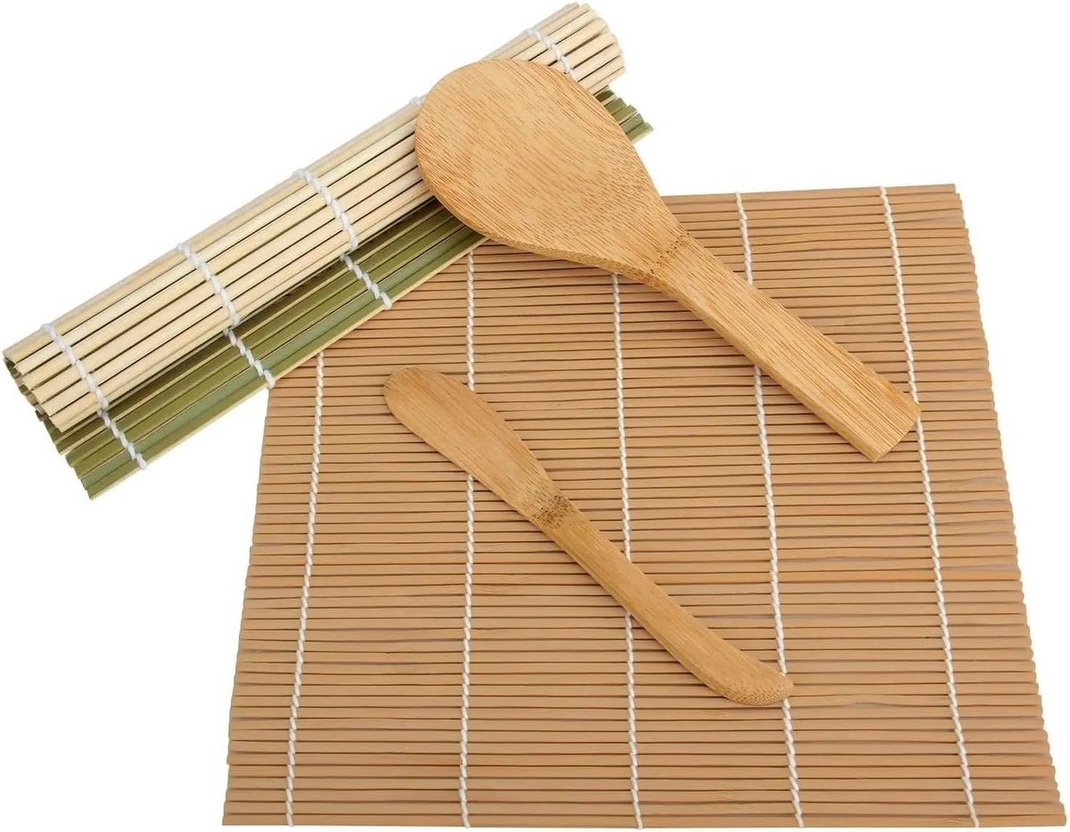 Bamboe sushi set 10 delen voor het maken van sushi