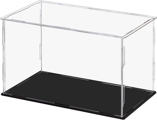 Cliselda 3 Stück Klare Schaukasten Acryl, Acryl Vitrine mit Hohlem