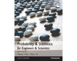 Omslag van Probability & Statistics for Engineers & Scientists, Global Edition