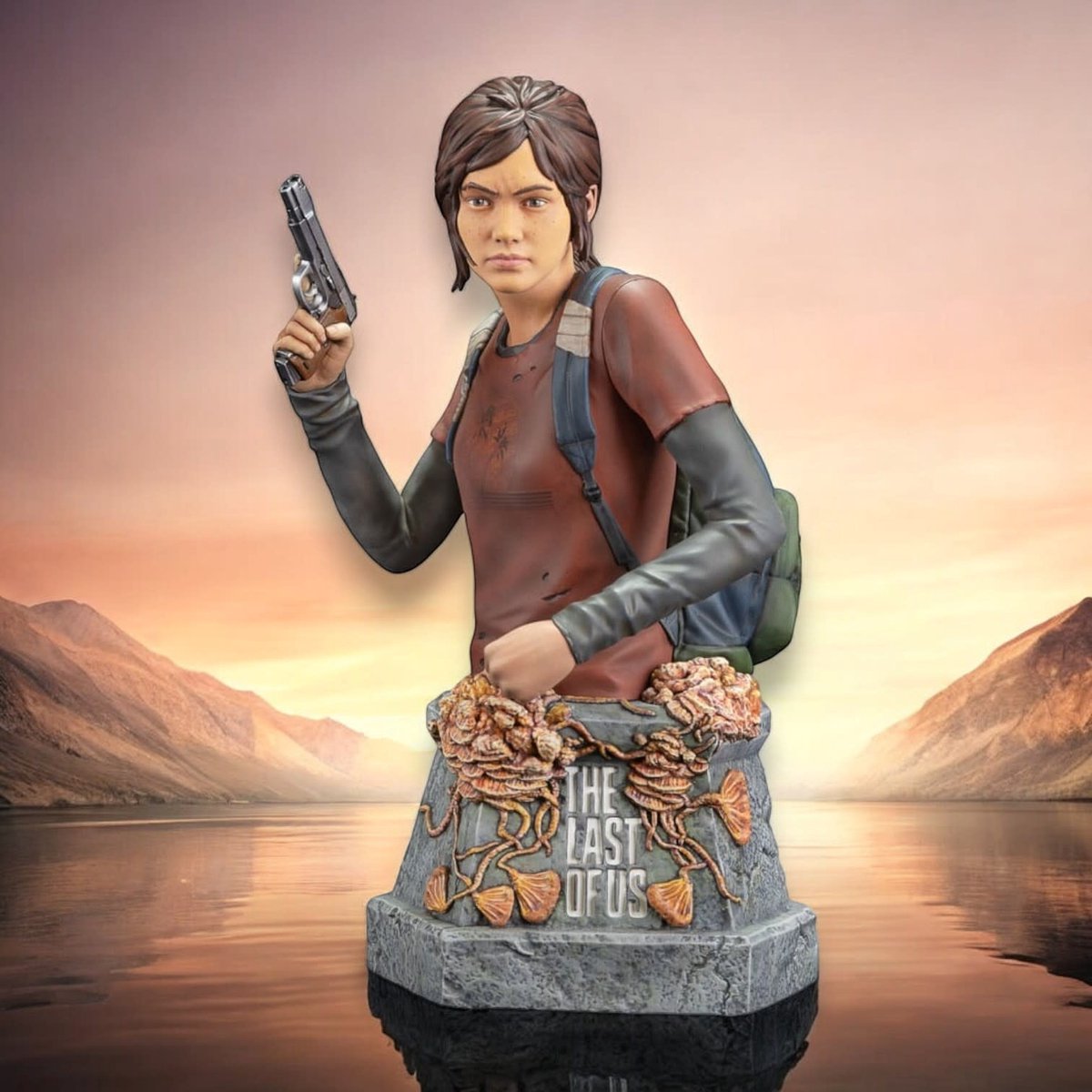 The Last of Us Bust Ellie with Handgun Bust 19 cm