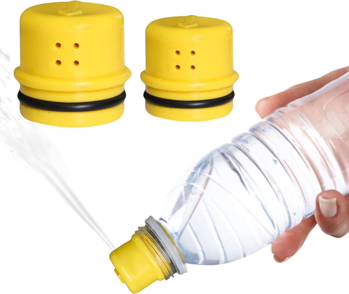 2STUKS Draagbare beregeningsinstallatie - voor Reizen Kamperen Wandelen - Universele Bidetset voor Waterfles voor Backcountry Wandelen met Instelbare Stroomsnelheid