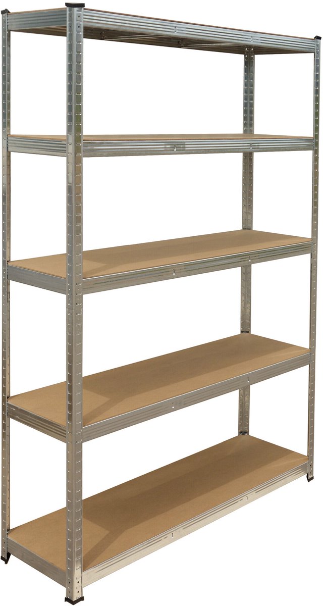 Stellingkast - 200x120x50 cm - 875 kg - metaal - zilver