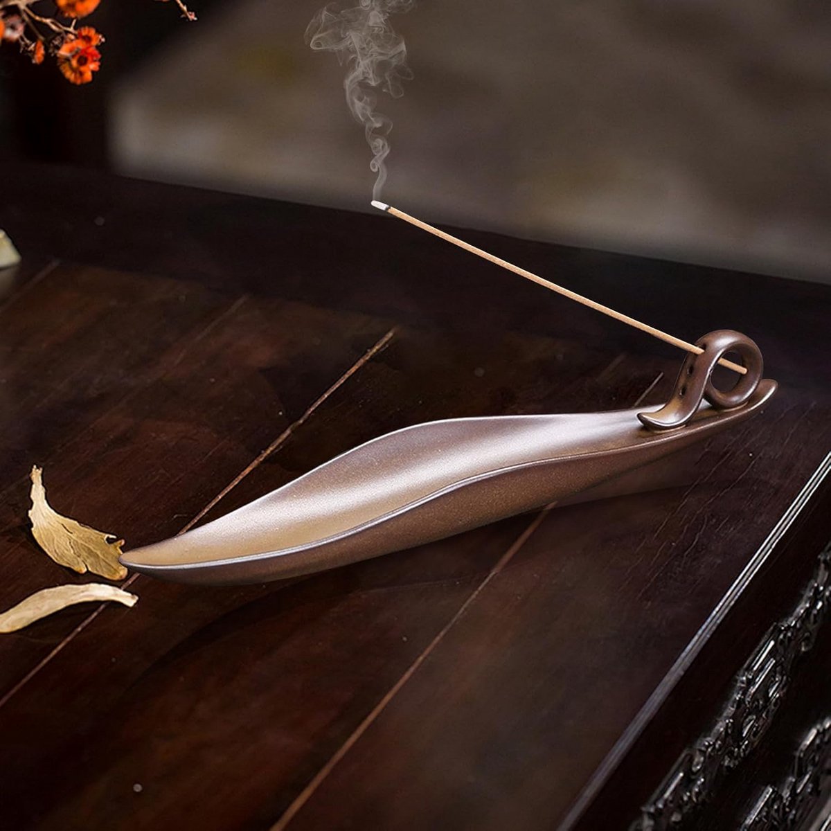 Wierookstokjeshouder Boot - Keramische Incense Houder voor Thuis en Meditatie