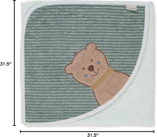 Zachte Badhanddoek met Capuchon voor Baby's en Peuters - Katoen — afbeelding 4