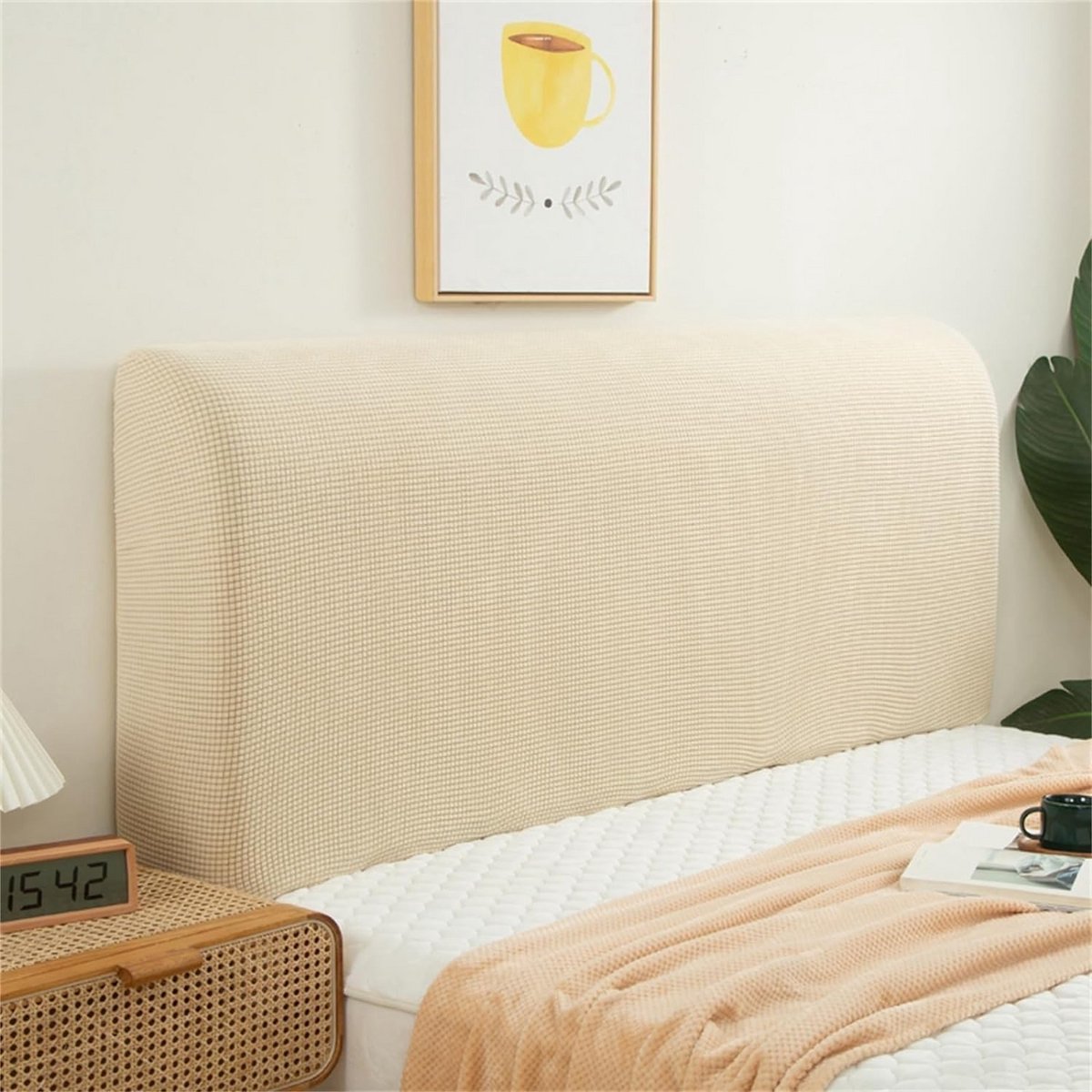 Stofdichte stretch hoes voor hoofdeinde van bed