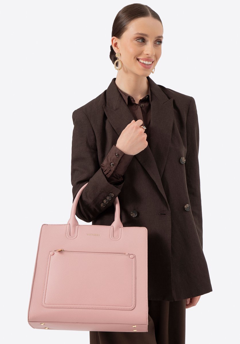 Wittchen Serie - Dames Laptoptas - 13" - Roze - Eco-leer