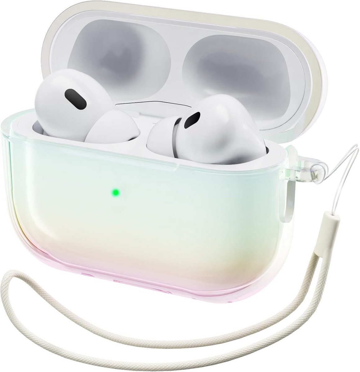 Schokbestendige TPU Hoes voor AirPods Pro 2 (USB-C) met Karabijnhaak