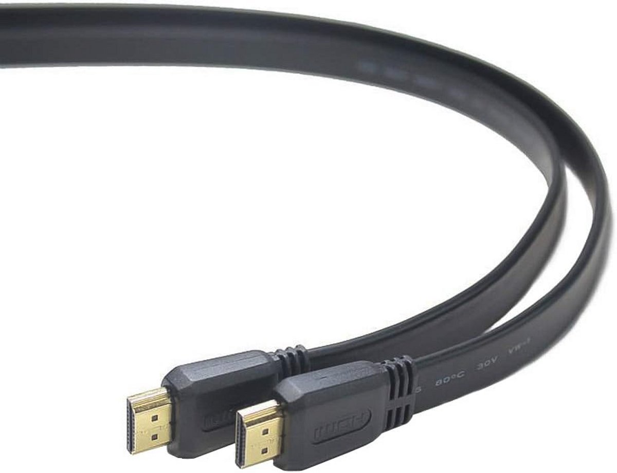 HDMI 4K High Speed Platte Kabel met Ethernet - 2 m - Ondersteunt 4K, Full HD, Deep Color, 3D en ARC - 10,2 Gbps