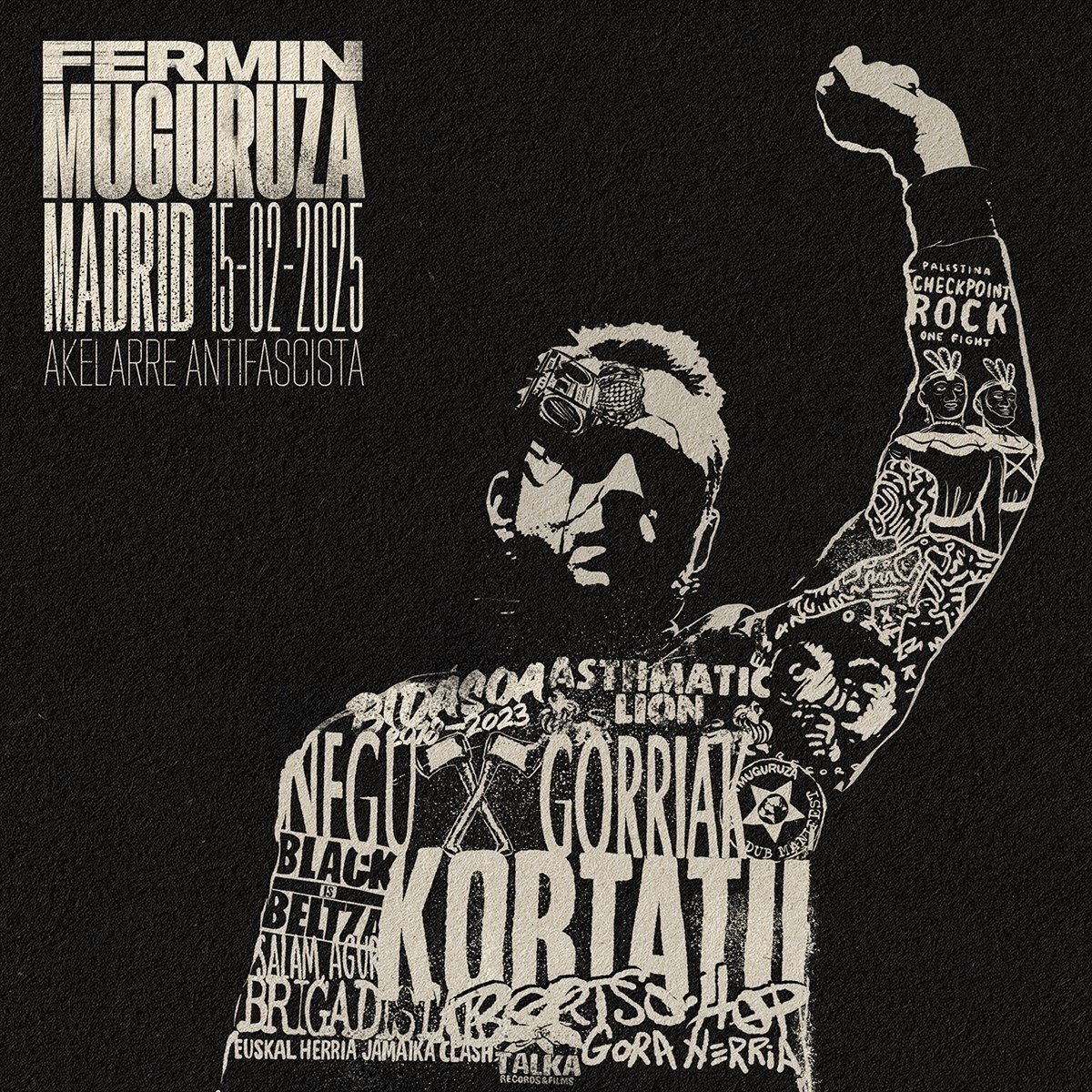 Fermin Muguruza - Madrid 15-02-2025, Akelarre Antifascista (3 LP)