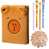 Bollisate Capybara thema briefpapier set, 12 lagen potlood etui Bollisate Capybara thema briefpapier set, 12 lagen potlood etui