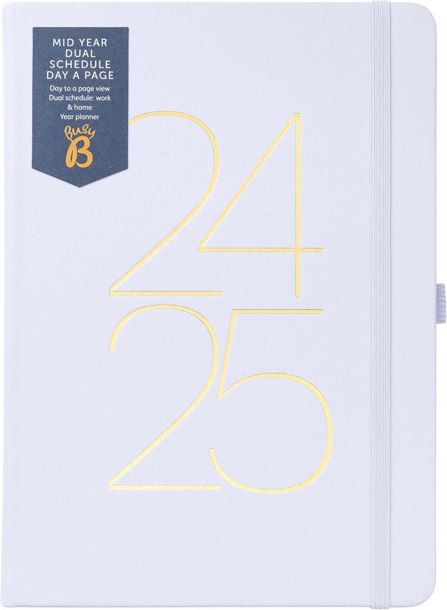 Academische Planner Dubbel Schema Dagboek Augustus 2024 - Augustus 2025 in Lavendel