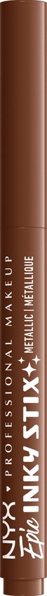 Bruine eyeliner stift met "NYX Epic Inky Stix Metallic" tekst.