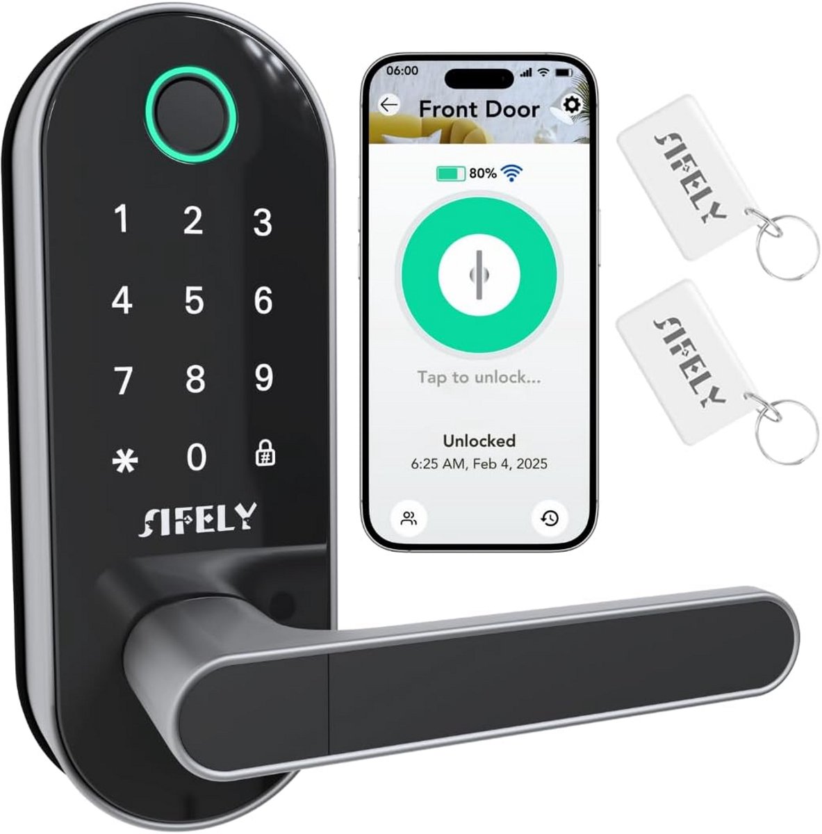 Ingebouwde WiFi Smart-Lock met Toetsenbord en Fingerprint
