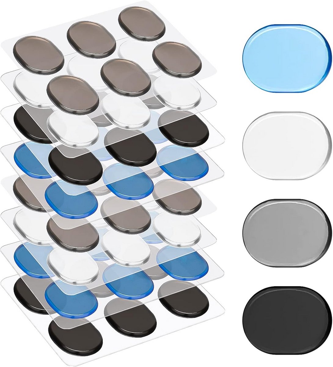 48 Stuks Trommeldempers - Siliconen Zelfklevend Gel Demping Pads voor Drum Sound Control