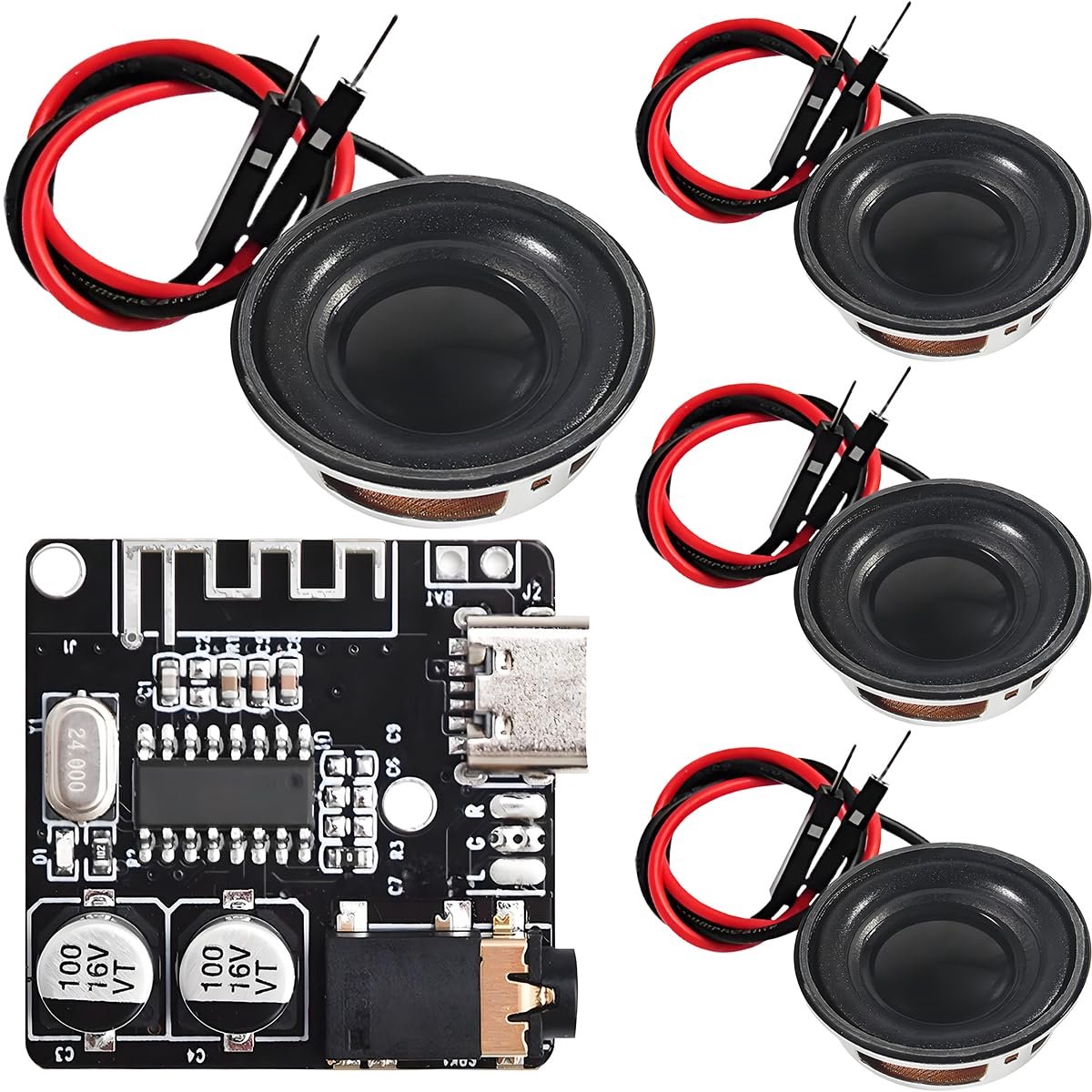 DIY 1,5 inch 4 Ohm 3W Volledig Bereik Audio Luidspreker voor Projecten
