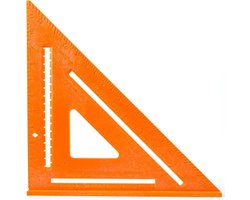 12" Oranje Composiet Speed Square Layout Tool - Lichtgewicht en Duurzaam