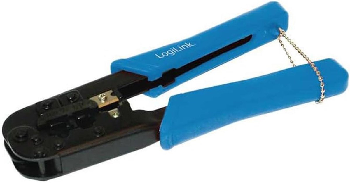 Universele krimptang voor modulaire connectoren met kabelsnijder en stripper - 8P8C RJ45, 6P6C RJ12 en 6P4C RJ11