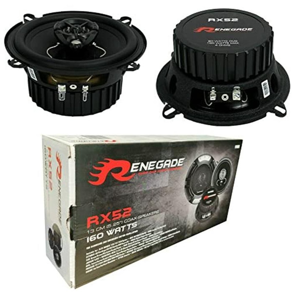 Coaxiale Luidsprekers 5,25" - 2-weg, 160 Watt Max, 4 Ohm