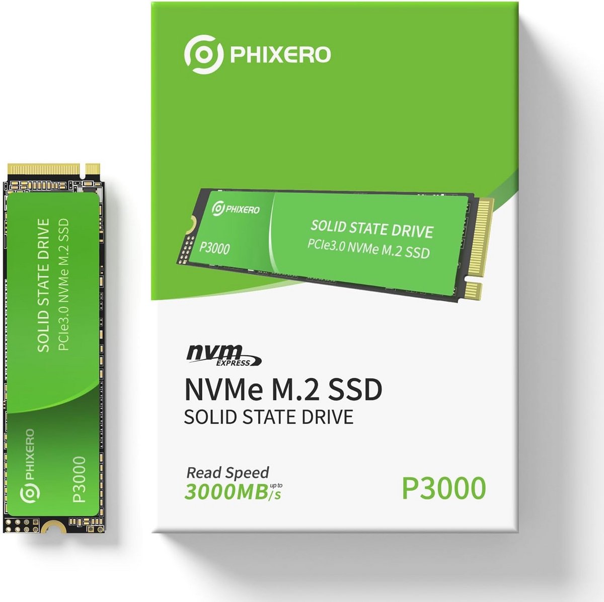 512GB NVMe M.2 SSD - PCIe 3.0, 3000 MB/s - Interne SSD voor Gaming en Dagelijks Gebruik