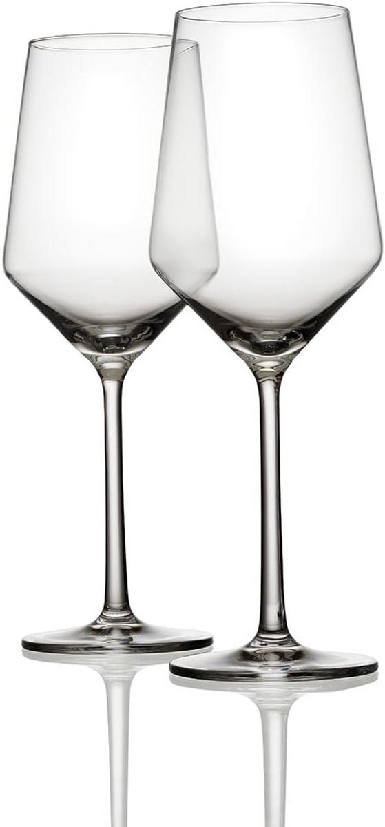Set van 2 witte wijnglazen - Duurzaam Tritan glas, 408 ml, Makkelijk te reinigen
