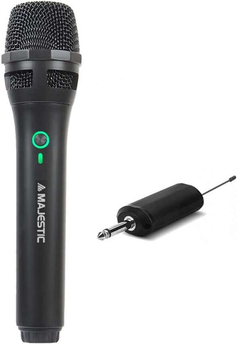 Draadloze UHF Microfoon met Oplaadbare Ontvanger
