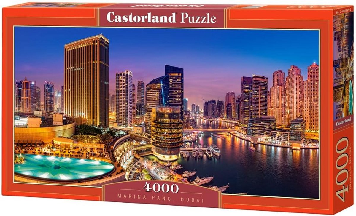 Puzzel Marina Pano, Dubai - 4000 stukjes, kleurrijk en uitdagend