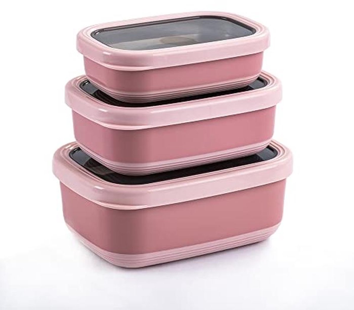 Premium Bento Lunchbox Set van Roestvrij Staal - 3 Stuks, Lekvrij, BPA Vrij, Antislip