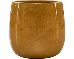 BAQ - Bloempot - geel - D43 x H43 cm - Opening 35 cm