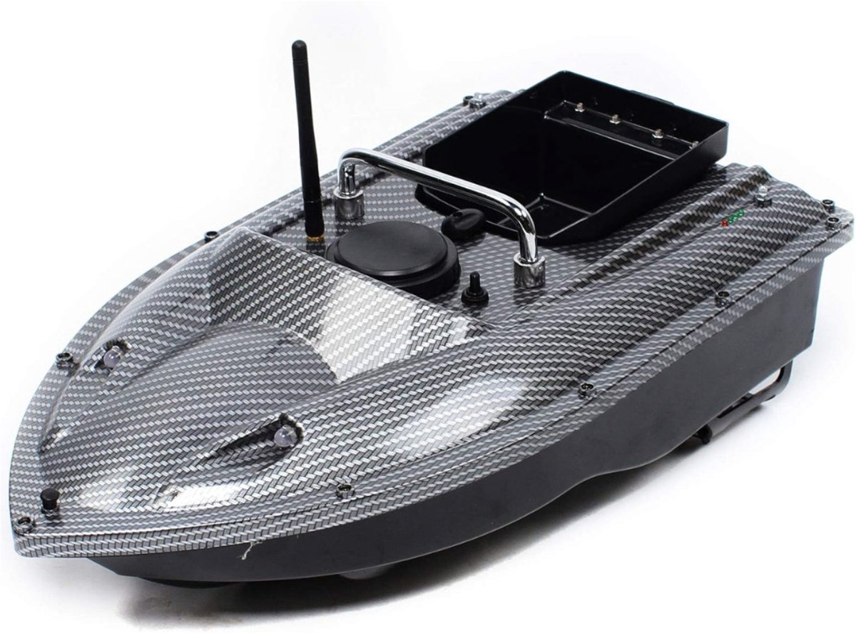 VIN® Voerboot Karper – Voerboot Met 1,5 Kg Laadvermogen – Inclusief Accu - 2 Propellers - Baitboat Met Afstandsbediening Draadloos 500 Meter - Visspullen Accesoires