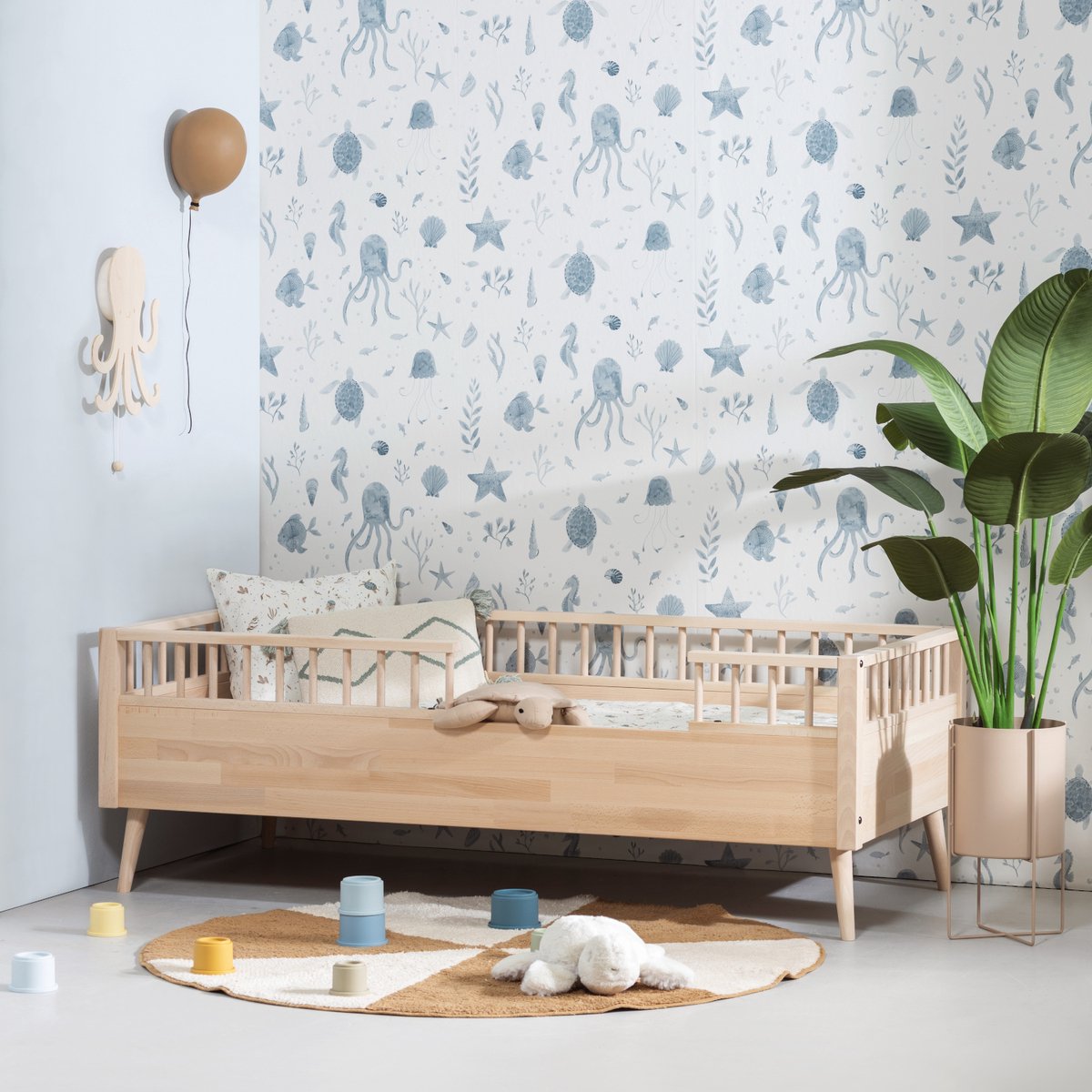 Europe Baby Sterre Peuterbed - Natural - 70 x 150 cm