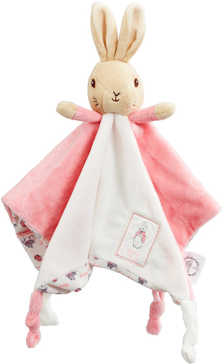 Peter Rabbit knuffeldoekje/tutje roze 30cm