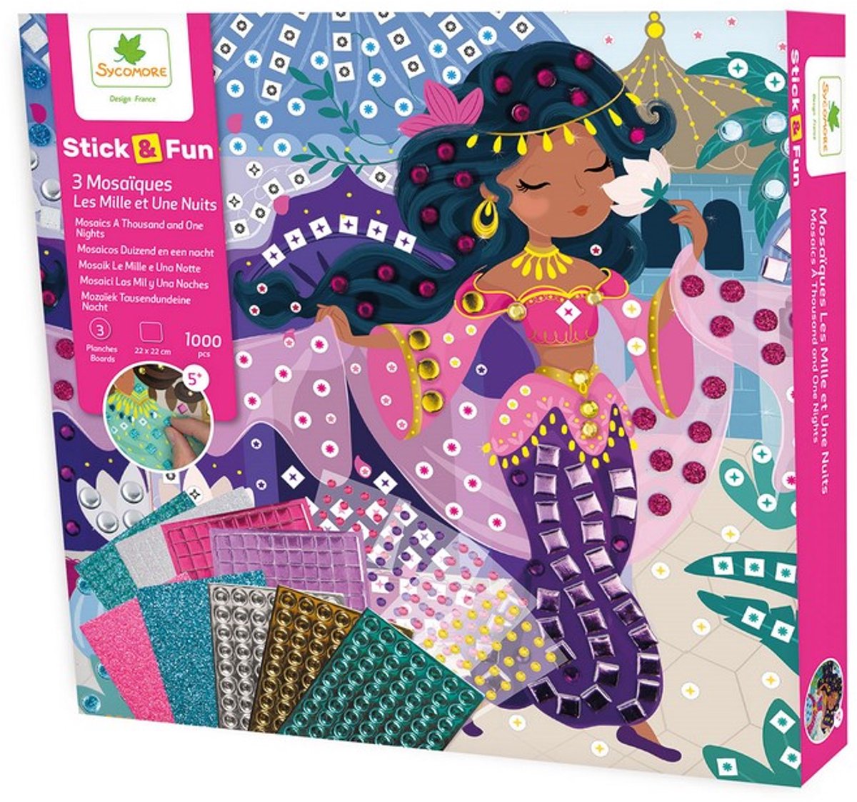 Sycomore mozaïek speelgoed Stick'N Fun - Les milles et une nuits 5 jaar+.