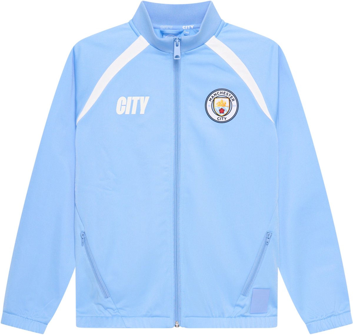 Manchester City Trainingspak Kinderen 25/26 - Maat 116 t/m 164 - Sportkleding - Jongens & Meisjes - Blauw - Voetbakleding - Officiële Manchester City Fanmerchandise
