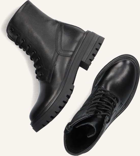 Wysh Monk-k-47 Bottes à lacets - Bottes femmes avec Lacets - Filles - Zwart - Taille 36