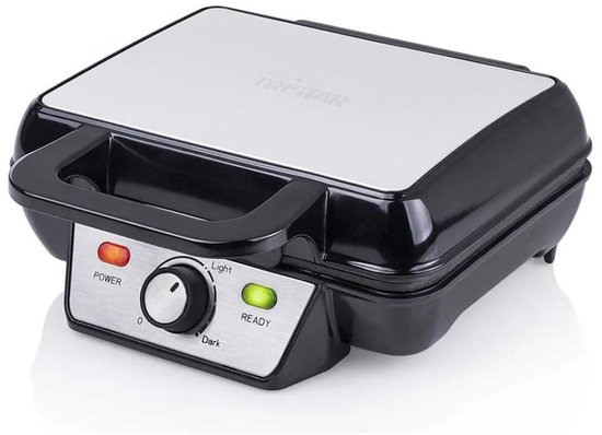 Tristar Wafelijzer - WF-2195 - 1000W - 2 wafels - Anti aanbaklaag - PFAS-vrij