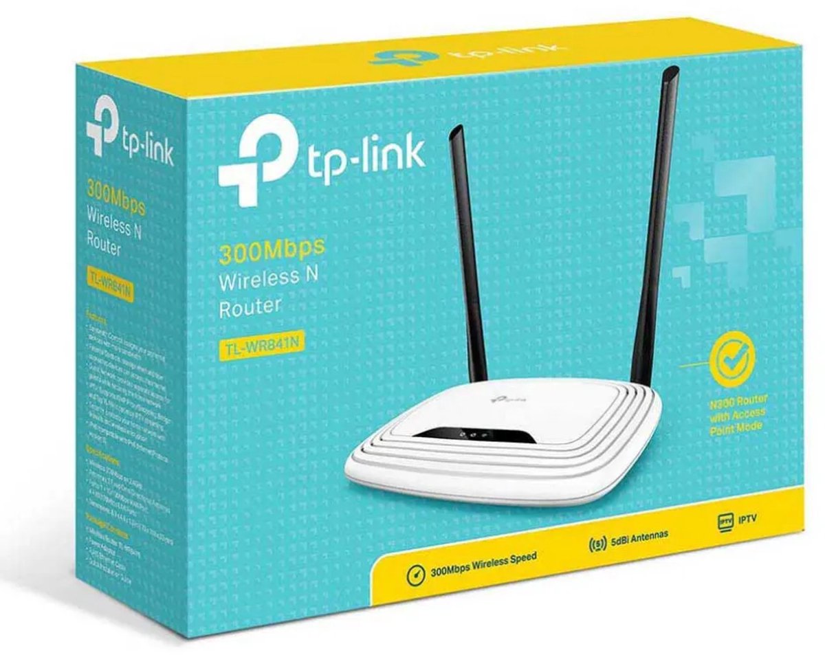 TP-Link TL-WR841N: 300 Mbps WiFi 4 router met twee antennes thumbnail 4