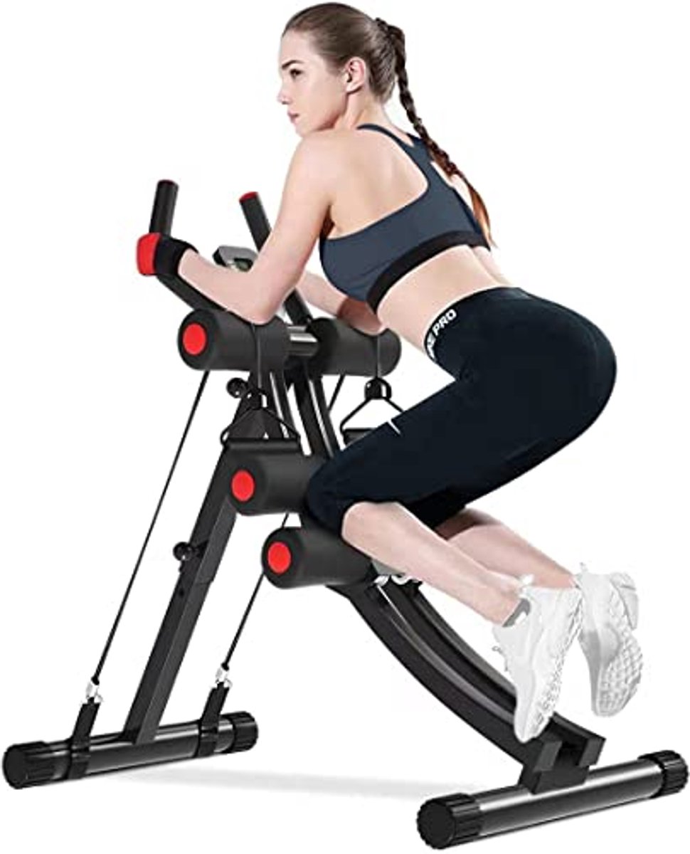 Verstelbare Fitnessmachine voor Buikspieroefeningen en Krachttraining met Weerstandsbanden