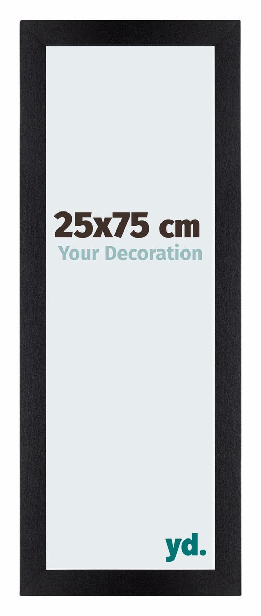 yd. Your Decoration - Fotolijst 25x75 cm - MDF - Zwart Mat - Mura