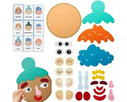 Emotie Puzzel & Expressiespeelgoed – Montessori Emotionele Intelligentie Set voor Kinderen – Interactief Ouders-Kind Spel – DIY Emotiekaarten & Activiteit Bord – Leren Gevoelens Herkennen & Uitdrukken – Educatief Cadeau - T