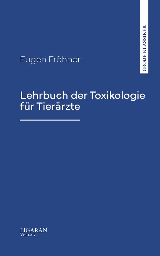 Lehrbuch der Toxikologie für Tierärzte - cover
