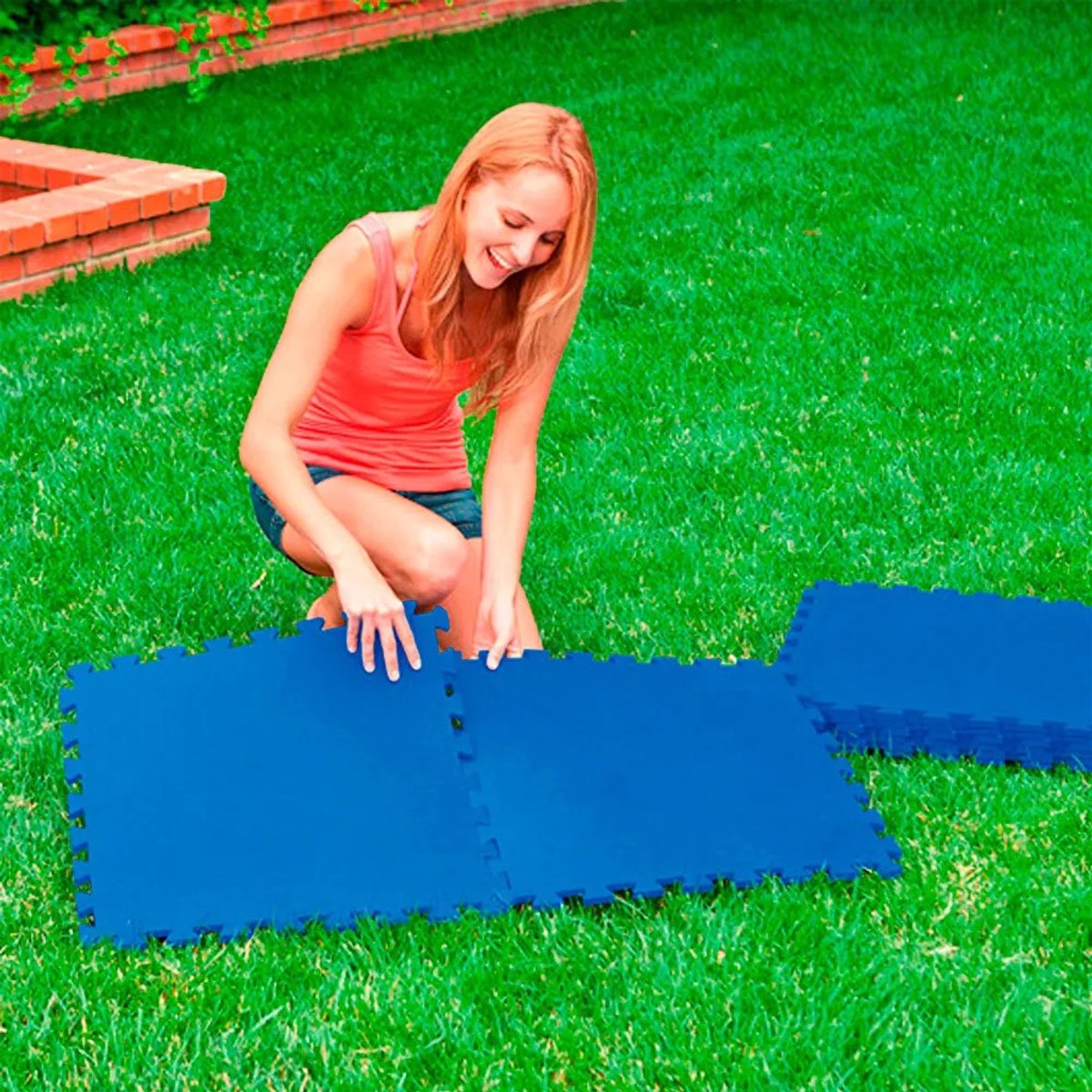 Intex Zwembadtegels - 50 cm x 50 cm x 1 cm - Blauw — afbeelding 3