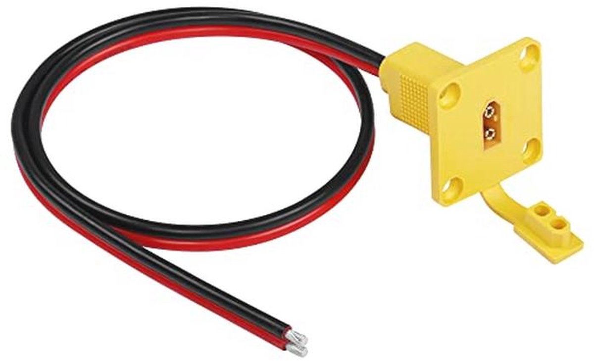 12AWG XT60 Mannelijke Draad met Montagepaneel voor RC Lipo-batterij en FPV-drone – 0,6 m