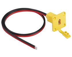 12AWG XT60 Mannelijke Draad met Montagepaneel voor RC Lipo-batterij en FPV-drone – 0,6 m