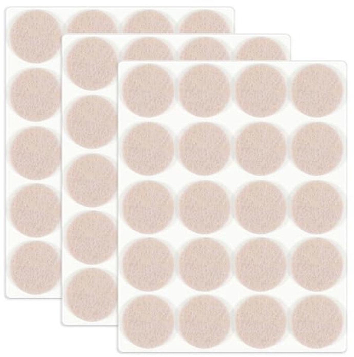 Zelfklevende Viltpads voor Meubels - 25 mm - 60 Stuks - Bescherming voor Houten Vloeren