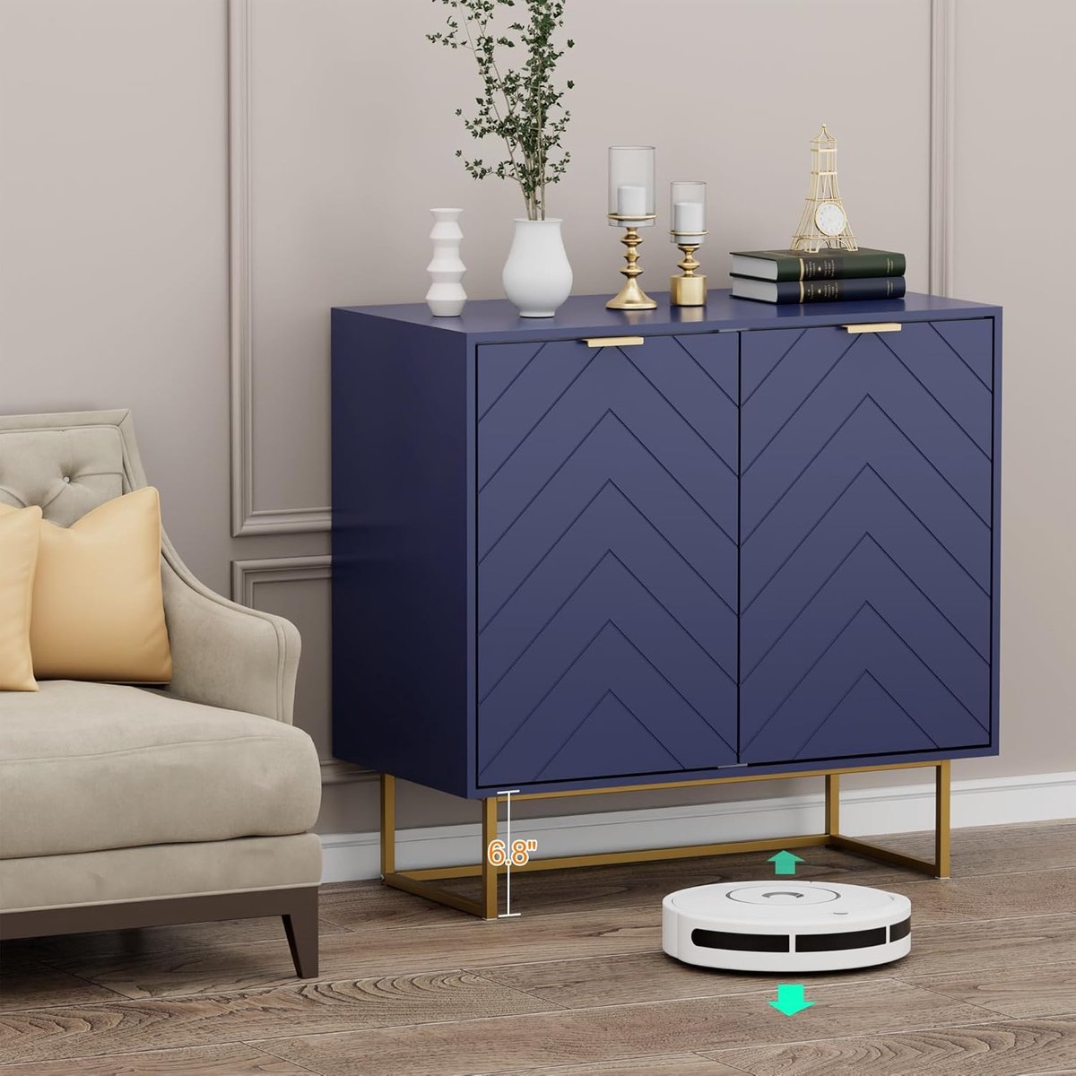 Opbergkast / Dressoir Modern Blauw - Altameubel Modern Blauw – 2 - Medahomestore