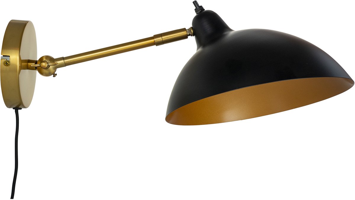 Dyberg Larsen Wandlamp Futura 26 Cm E14 Staal 25w Zwart