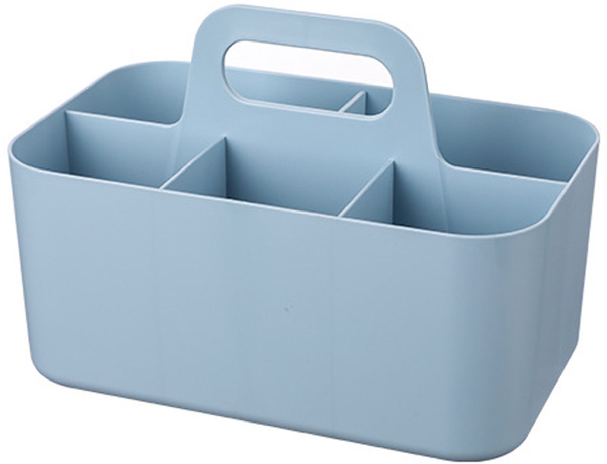 Ynkkvre -Multifunctionele Mand Organizer - 5 vakken - draagbare knutselmand, bureaumand voor kunst, make-up, kantoorbenodigdheden, 24 x 15 x 11,2