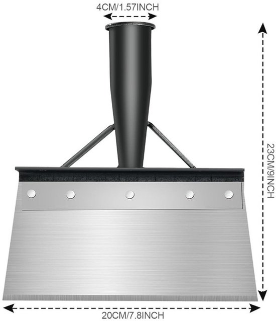 1 stuk - Multifunctionele onkruidverwijderaar tuingereedschap - multifunctionele reinigingsschep - Outdoor tuin reinigingsschep - Tuingereedschap voor onkruidbestrijding - zonder steel van Merkloos	 — afbeelding 2