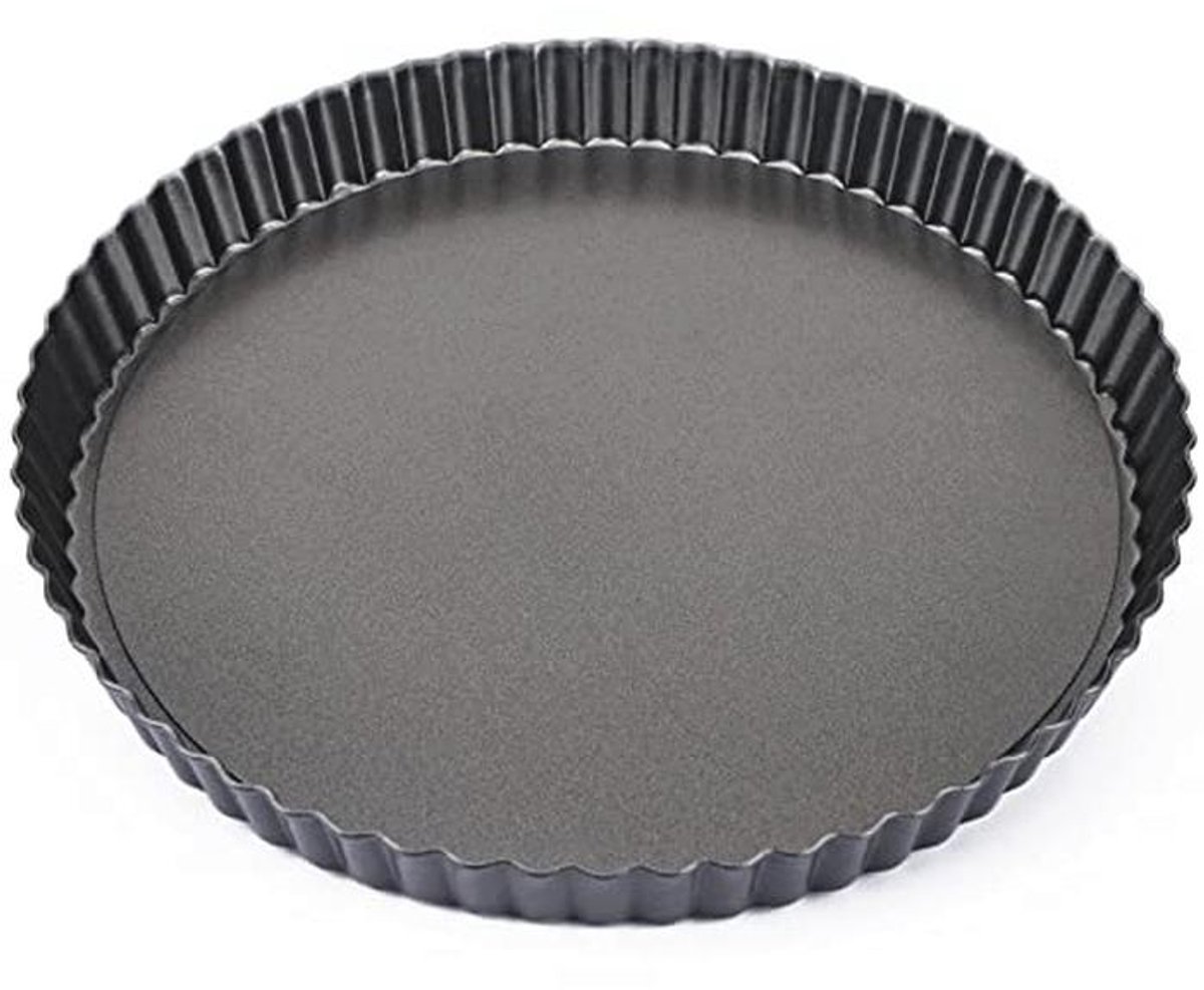 Taartpan 25 cm met verwijderbare bodem - Niet-stick Quiche Pan voor Taart en Cake